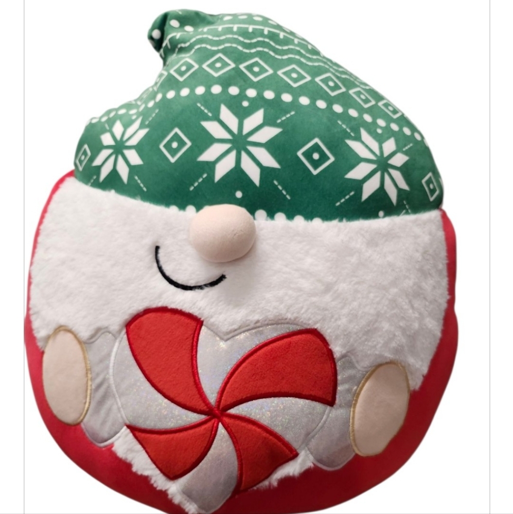NEW Festive GIANT Gnome Plush with Green Hat